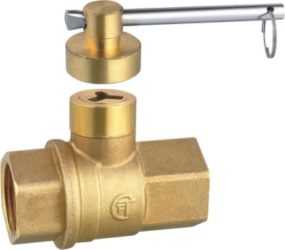 10801 FF Gas ball Valve with lock