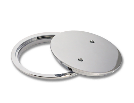 84405-2 C.P. Brass  Drain Cover  Round full N-T