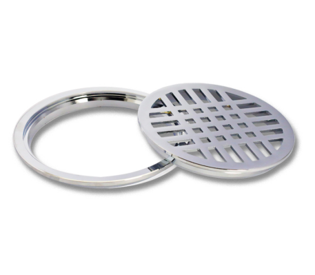 84406-2 C.P. Brass  Drain Cover  Round net N-T