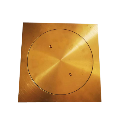 84611 Brass Drain Cover Square full