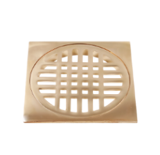 80413 Brass Plated Zinc Drainer square net