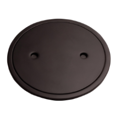 80425 Black Zinc drainer round full