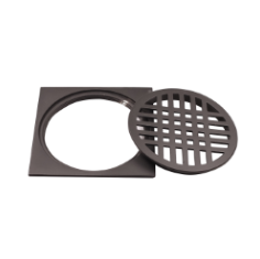 80423-2 Black Zinc drainer Square net without thread